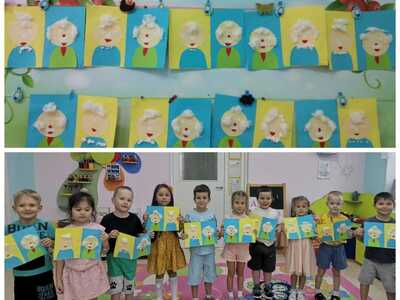 День пожилого человека: воспитанники группы "Брусничка" вложили частичку души в уникальные поздравительные открытки